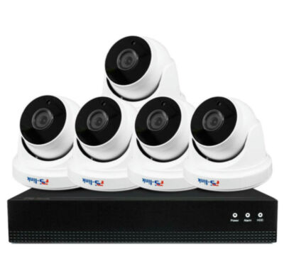 Комплект видеонаблюдения IP Ps-Link KIT-A805IP-POE / 8Мп / 5 камер / питание POE 