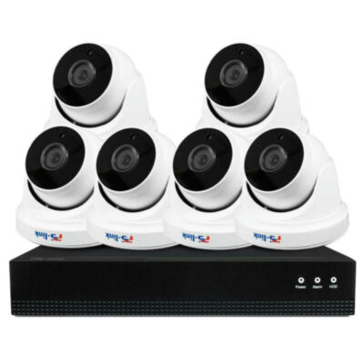 Комплект видеонаблюдения IP Ps-Link KIT-A806IP-POE / 8Мп / 6 камер / питание POE 