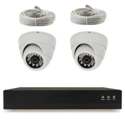 Комплект видеонаблюдения IP Ps-Link KIT-A502IP-POE / 5Мп / 2 камеры / питание POE 