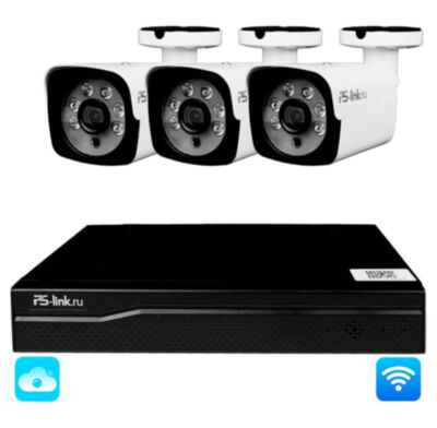 Комплект видеонаблюдения WIFI 3Мп KIT-W303TB беспроводной, 3 камеры для улицы, удаленный доступ Комплект беспроводного видеонаблюдения  KIT-W303TB с тремя камерами представляет собой готовое решение для организации безопасности на объектах любого назначения, обеспечивая круглосуточный контроль территории с высоким разрешением 3 Мп (2304x1296).