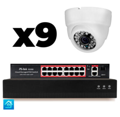 Комплект видеонаблюдения IP 5Мп KIT-A509IP-PL 9 камер, программный датчик движения, удаленный доступ, ночное видение, умный коммутатор Комплект IP-видеонаблюдения  KIT-A509IP-PL - это готовое решение для организации профессиональной системы безопасности на малых и средних объектах: офисах, магазинах, складах, учебных заведениях и других помещениях.