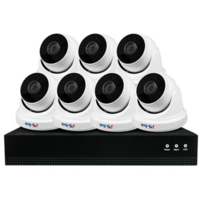 Комплект видеонаблюдения IP Ps-Link KIT-A807IP-POE / 8Мп / 7 камер / питание POE 