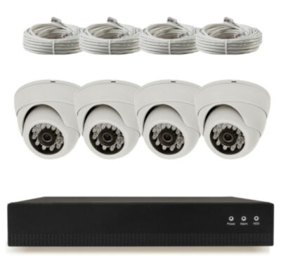 Комплект видеонаблюдения IP Ps-Link KIT-A504IP-POE / 5Мп / 4 камеры / питание POE 