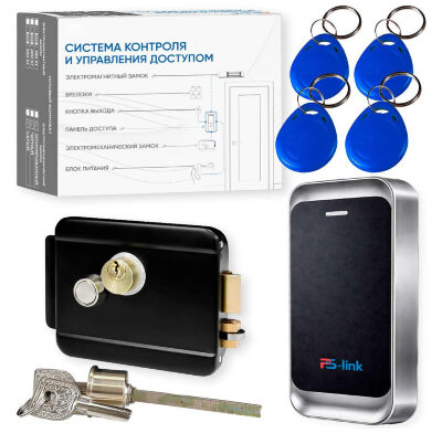 Комплект СКУД KIT-MT1301MF-WP-B до 10000 пользователей, металл, тип Mifare, механический замок Комплект СКУД KIT-MT1301MF-WP-B — готовый комплект СКУД для организации контролируемого прохода на одну дверь.