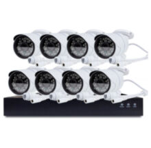 Готовый комплект IP видеонаблюдения c 8 уличными 2Mp камерами PST IPK08CH-POE
