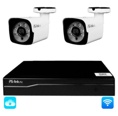 Комплект видеонаблюдения WIFI 5Мп KIT-W502TB беспроводной, 2 камеры для улицы, ночное видение, удаленный доступ Ищете надежную систему безопасности для частного дома, офиса или магазина?