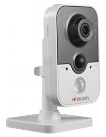 Wi-Fi камера HiWatch DS-I114W с микрофоном 1 МП, 4/ 2,8/ 6 мм, ИК-10 м, 25 кадр/с, 0.01 Лк, SD до 128 Гб