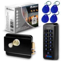 Система СКУД  KIT-K33EM-B на 1 дверь, кодовая панель со считывателем RFID 125 кГц EM-Marine, замок черный НЗ