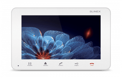 Видеодомофон Slinex SM-07M (White) Ультратонкий корпус, 7" TFT экран, разрешение  800x480, карта памяти до 32 Гб, фото.