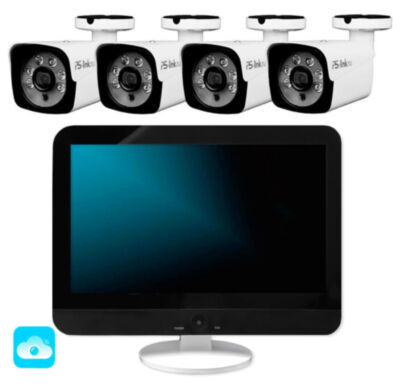 Комплект видеонаблюдения WIFI с монитором 3Мп KIT-W304TB-M беспроводной, 4 камеры для улицы, удаленный доступ Ищете надежную систему безопасности для частного дома, офиса или магазина?
