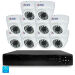 Комплект видеонаблюдения AHD 2Мп KIT-A210HD 10 камер для помещения, ночная съемка, датчик движения - Комплект видеонаблюдения AHD 2Мп KIT-A210HD 10 камер для помещения, ночная съемка, датчик движения