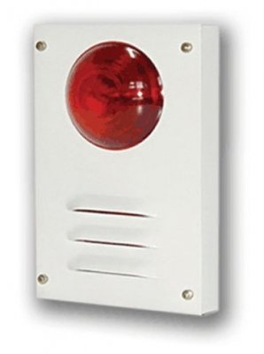 Оповещатель свето-звуковой Маяк-12К Оповещатель свето-звуковой, 12В, звук-20мА, 105дБ, свет-20мА, -30...+55°С, IP 52, металлический корпус, 140х90х20