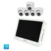 Комплект видеонаблюдения IP Ps-Link KIT-A205IP-POE-LCD / 2Мп / 5 камер / монитор - Комплект видеонаблюдения IP Ps-Link KIT-A205IP-POE-LCD / 2Мп / 5 камер / монитор