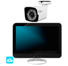 Комплект видеонаблюдения WIFI с монитором 5Мп  KIT-W501TB-M беспроводной, 1 камера для улицы, ночное видение, удаленный доступ