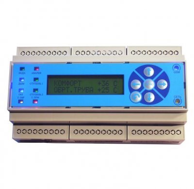 GSM терморегулятор для котла Эритея Легенда 3 GSM терморегулятор предназ-начен для контроля за темпе-ратурным режимом Вашего кот-ла при помощи 2 термодатчиков