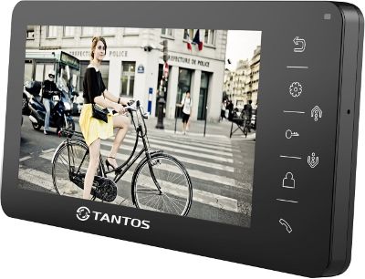 Видеодомофон Tantos Amelie Black Монитор: цветной сенсорный;
Диагональ:  7"
Разрешение экрана: 480x234;
Возможность подключить: 2 выз. панели, 2 вх. для видеокамер, до 4мониторов в параллель
