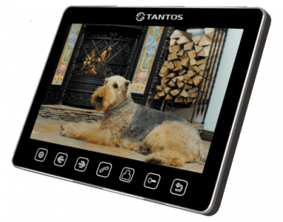 Монитор видеодомофона Tantos Sherlock Черный Сенсорный, цветной 10,1", 1024x768, PAL/NTSC, Hands-Free, 12 мелодий