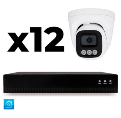 Комплект IP-видеонаблюдения KIT-A412IP-POE 4 Мп, 12 купольных IP-камер, NVR, 16 PoE портов KIT-A412IP-POE - это полноценный комплект IP-видеонаблюдения, состоящий из сетевого видеорегистратора NVR и 12 купольных IP-камер 4 Мп для помещения.