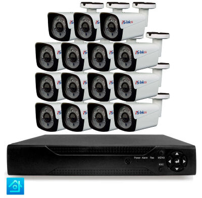 Комплект видеонаблюдения AHD 2Мп KIT-C215HD 15 камер для улицы, ночная съемка, датчик движения Комплект всепогодного AHD-видеонаблюдения KIT-C215HD - это профессиональное, полностью готовое к монтажу решение для круговой защиты периметра крупных объектов и открытых территорий: промышленных предприятий, логистических центров, автозаправочных станций, складов, коттеджных поселков, парковок и режимных объектов, где требуется надежная круглосуточная работа в любых погодных условиях.
