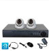 Комплект видеонаблюдения AHD 5Мп KIT-A502HDV-NC 2 камеры, антивандальный, без кабеля - Комплект видеонаблюдения AHD 5Мп KIT-A502HDV-NC 2 камеры, антивандальный, без кабеля