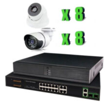 Готовый комплект IP видеонаблюдения на 16 камер 5Мп PST IPK16BF-POE