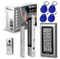 Система СКУД KIT-S601EM-WP-350LED электромагнитный замок 350 кг, панель металлическая, всепогодная