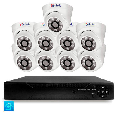 Комплект видеонаблюдения AHD 5Мп KIT-A509HD 9 камер для помещения, ночная съемка, датчик движения Комплект аналогового видеонаблюдения KIT-A509HD представляет собой профессиональное решение повышенной четкости для построения систем безопасности на крупных объектах с большим количеством помещений или протяженной территорией - в гостиницах, офисных и торговых центрах, складских комплексах, учебных заведениях и многоквартирных домах.