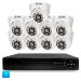 Комплект видеонаблюдения AHD 5Мп KIT-A509HD 9 камер для помещения, ночная съемка, датчик движения - Комплект видеонаблюдения AHD 5Мп KIT-A509HD 9 камер для помещения, ночная съемка, датчик движения