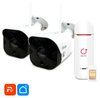 Комплект видеонаблюдения 4G Ps-Link KIT-TB102-4G / 1Мп / 2 камеры 