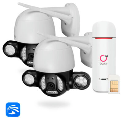 Комплект видеонаблюдения 4G Ps-Link KIT-WPE202-4G 