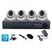 Комплект видеонаблюдения AHD 5Мп KIT-A504HDV-NC 4 камеры, антивандальный, без кабеля - Комплект видеонаблюдения AHD 5Мп KIT-A504HDV-NC 4 камеры, антивандальный, без кабеля