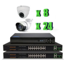 Готовый комплект IP видеонаблюдения на 32 камеры 2Мп PST IPK824BH-POE