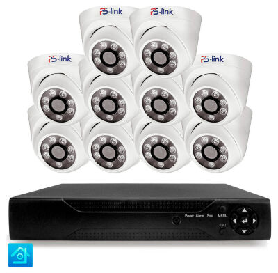 Комплект видеонаблюдения AHD 5Мп KIT-A510HD 10 камер для помещения, ночная съемка, датчик движения Комплект аналогового видеонаблюдения KIT-A510HD представляет собой профессиональное решение повышенной четкости для построения систем безопасности на крупных объектах с большим количеством помещений или протяженной территорией - в гостиницах, офисных и торговых центрах, складских комплексах, учебных заведениях и многоквартирных домах.