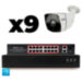 Комплект видеонаблюдения IP 8Мп KIT-C809IP-PL 9 камер для улицы, программный датчик движения, удаленный доступ, ночное видение, умный коммутатор - Комплект видеонаблюдения IP 8Мп KIT-C809IP-PL 9 камер для улицы, программный датчик движения, удаленный доступ, ночное видение, умный коммутатор