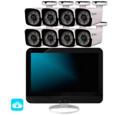 Комплект видеонаблюдения WIFI с монитором 5Мп KIT-W508TB-M беспроводной, 8 камер для улицы, ночное видение, удаленный доступ Ищете комплект WiFi видеонаблюдения для дома, дачи, офиса, склада или магазина?