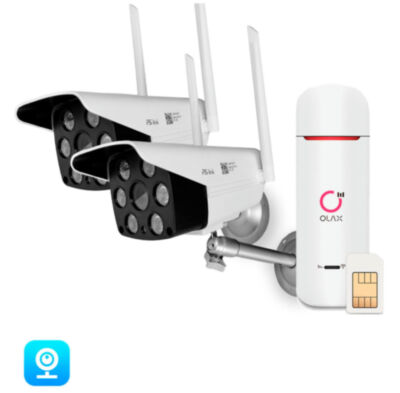 Комплект видеонаблюдения 4G Ps-Link KIT-XMC302-4G 4G комплект видеонаблюдения с 2 камерами 3Mp