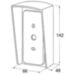 Козырёк для панели доступа PS-LINK PS-208C-EMW коричневый PETG - Козырёк для панели доступа PS-LINK PS-208C-EMW коричневый PETG