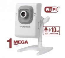 Wi-Fi камера Beward B12CW с микрофоном комнатная 1 Мп, 2.5/2.8/3.6/8/12/16 мм, 25 кадр/с, 0.3 Лк, день/ночь, 32 Гб