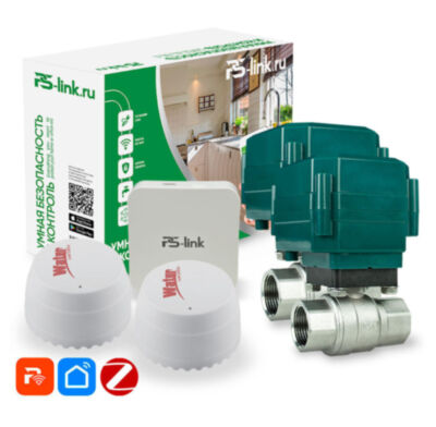 Система защиты от протечек воды KIT-QT0402-ZB Zigbee KIT-QT0402-ZB - комплект от протечки воды на базе устройств  QT04, SQ500 и Zigbee шлюза для двух труб.