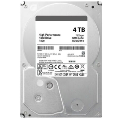 Жесткий диск для видеорегистратора HDD 4 TB 
Объём: 4000Гб
Скорость вращения: 7200
Интерфейс: SATA 3
Форм-фактор: 3,5"
Буферная память: 64
