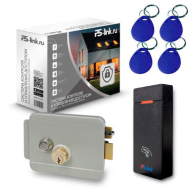 Система СКУД KIT-M010EM-WP-G на 1 дверь, электромеханический НЗ замок, уличный контроллер 10000 карт, EM-Marine 125кГц Комплект СКУД  KIT-M010EM-WP-G на одну дверь на базе контроллера и считывателя, а также с четырьмя RFID ключами и электромеханическим замком для удобства пользователей подходит для организации контролируемого доступа определенного круга лиц в различные офисные или служебные помещения с обязательной идентификацией по RFID ключу.