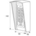 Козырек для панели доступа Ps-Link PS-208C-EMW медный PETG - Козырек для панели доступа Ps-Link PS-208C-EMW медный PETG
