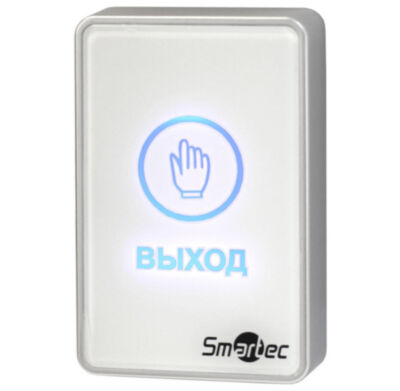 Кнопка выхода Smartec ST-EX020LSM-WT белая сенсорная Кнопка выхода серии ST-EX020LSM предназначена для работы в составе системы контроля доступа, и обеспечивает пользователям беспрепятственный и быстрый выход из помещения.
