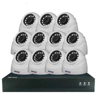 Комплект видеонаблюдения IP 2Мп KIT-A211IP-POE 11 камер с ночной съемкой для помещения, с датчиком движения, питание PoE Комплект видеонаблюдения на базе купольных IP-камер  IP302P (2 Мп) и 16-канального IP-видеорегистратора PS-I3116XP представляет собой полностью готовое к работе цифровое решение для круглосуточного контроля внутренних помещений - от квартир и офисов до магазинов, складов и подъездов, обеспечивая четкую фиксацию происходящего в формате Full HD как днем, так и в полной темноте.