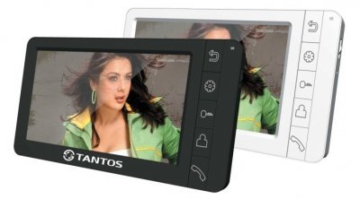 Видеодомофон Tantos Amelie SD VZ Белый Сенсорный, цветной, 7", работы с цифровыми многоквартирными домофонами 
VIZIT, CYFRAL, ELTIS и их аналогами