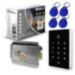 Система СКУД KIT-T12MF-SS на 1 дверь, сенсорная панель с RFID Mifare, никелевый замок, НЗ тип - Система СКУД KIT-T12MF-SS на 1 дверь, сенсорная панель с RFID Mifare, никелевый замок, НЗ тип