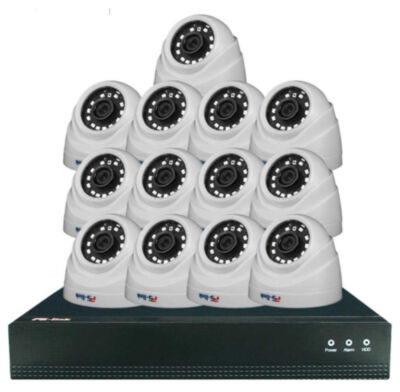 Комплект видеонаблюдения IP 2Мп KIT-A213IP-POE 13 камер с ночной съемкой для помещения, с датчиком движения, питание PoE Комплект видеонаблюдения на базе купольных IP-камер  IP302P (2 Мп) и 16-канального IP-видеорегистратора PS-I3116XP представляет собой полностью готовое к работе цифровое решение для круглосуточного контроля внутренних помещений - от квартир и офисов до магазинов, складов и подъездов, обеспечивая четкую фиксацию происходящего в формате Full HD как днем, так и в полной темноте.
