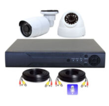 Комплект видеонаблюдения AHD 2Мп PST K02BHM 1 камера для улицы 1 для помещения с микрофоном