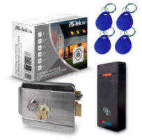 Система СКУД KIT-M010EM-WP-SSM на 1 дверь, электромеханический НЗ замок, уличный контроллер 10000 карт, EM-Marine 125кГц