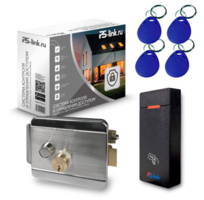 Система СКУД KIT-M010EM-WP-SSM на 1 дверь, электромеханический НЗ замок, уличный контроллер 10000 карт, EM-Marine 125кГц Комплект СКУД  KIT-M010EM-WP-SSM на одну дверь на базе контроллера и считывателя, а также с четырьмя RFID ключами и электромеханическим замком для удобства пользователей подходит для организации контролируемого доступа определенного круга лиц в различные офисные или служебные помещения с обязательной идентификацией по RFID ключу.